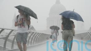 Lingering showers and thunderstorms could hit parts of the UK