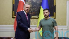 Ukraine’s Zelensky hosts talks with UN chief and Turkey leader