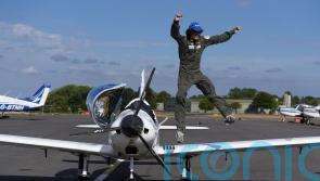 British pilot, 17, seconds from Pacific Ocean disaster during world-record bid