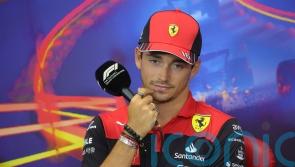 Charles Leclerc in a spin as Sergio Perez sets the pace in Belgium