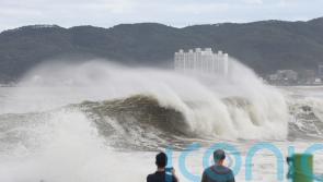 Typhoon batters South Korea with 3ft of rain and damaging winds