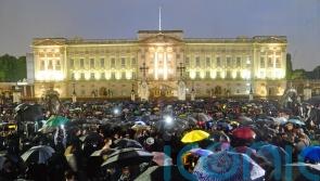 Global media outlets flock to Buckingham Palace to report on Queen’s death