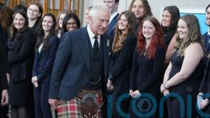 Young Scots share pride of performing guard of honour for King