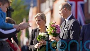 Earl and Countess of Wessex meet mourners on walkabout in Windsor