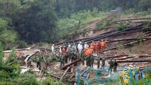 Tropical storm causes death and destruction in Japan