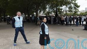 Priti Patel spotted marshalling queues to see Queen lying in state