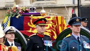 Funeral wreath includes flowers from Buckingham Palace and Highgrove