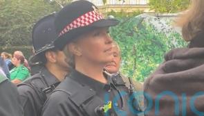 Penny Lancaster takes to the streets to police Queen’s funeral procession