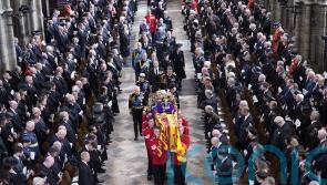 George and Charlotte walk behind coffin as they say goodbye to beloved ‘Gan Gan’