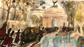 Artist behind portrait of Queen paints her funeral procession