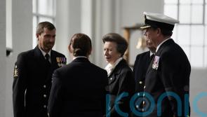 Anne meets members of armed forces to offer thanks for roles in Queen’s funeral