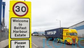 Fire crews tackle blaze on ship at Belfast Port