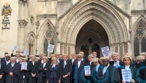 Striking barristers resume demonstrations amid talks with ministers over pay