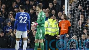 Protester given six-week sentence for tying himself to post at Everton game