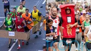 Gorillas, fruit and Buzz Lightyear: London Marathon’s fancy dress raises smiles