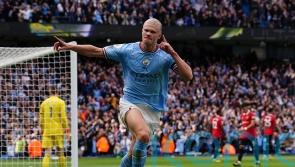 Pep Guardiola hails Erling Haaland’s work rate after another hat-trick