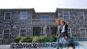 In Pictures: Artist unveils house with distinctive doodle decor