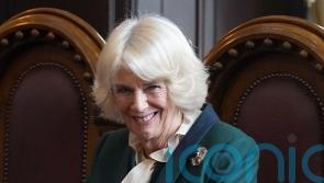 Camilla meets writer Sebastian Faulks at literary festival