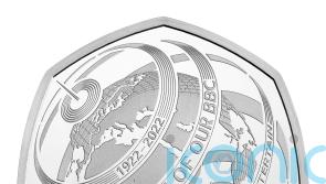 50p coin commemorating BBC’s centenary unveiled