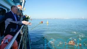 Hundreds of roses scattered to mark anniversary of the raising of the Mary Rose