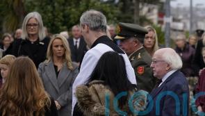 Irish president Higgins attending funeral for Creeslough blast victim