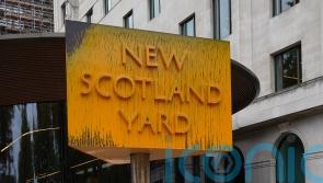 24 protesters arrested after New Scotland Yard sign covered with yellow paint