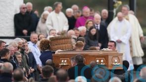 Funeral under way for five-year-old girl and father killed in Creeslough blast