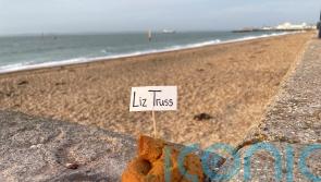 Protest pong: Street artist’s mucky campaign against Liz Truss is fake poos