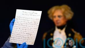 Intimate letters written by Lord Nelson go on display to mark Trafalgar Day