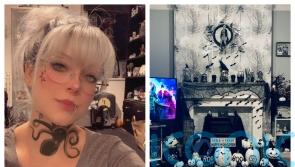 Woman ‘obsessed’ with Nightmare Before Christmas spends £5,000 making her home creepy in black and white all year round