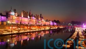 Indians celebrate Diwali with record-breaking display of lamps