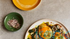Ottolenghi Test Kitchen’s turmeric fried eggs with tamarind dressing recipe