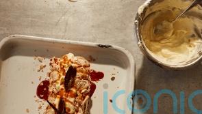 Ottolenghi Test Kitchen’s brown sugar meringue roulade with burnt honey apples recipe