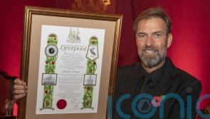 Liverpool’s Jurgen Klopp receives the freedom of the city