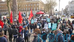 Thousands join austerity demonstration and call for general election