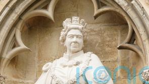 Charles unveils Queen statue as stonemason says it was his first portrait piece