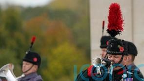 Veterans mark Armistice Day at the National Memorial Arboretum