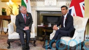 Rishi Sunak welcomes King Abdullah of Jordan to No 10