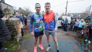 Kevin Sinfield joined by Steve Cram on second leg of Ultra 7 in 7 Challenge
