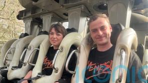 Rollercoaster superfans planning theme park wedding after engagement on Nemesis – which they rode 700 times this year