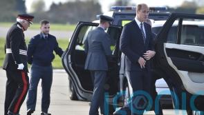 William arrives at RAF base to learn about Typhoon jets