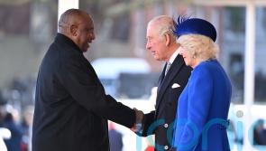 King welcomes South African leader on first state visit of his reign