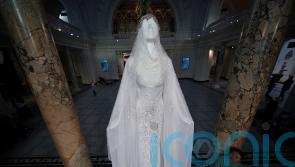 Korean designer unveils couture gown as Christmas tree in art installation