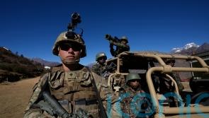 Indian and US troops stage exercises close to disputed China border