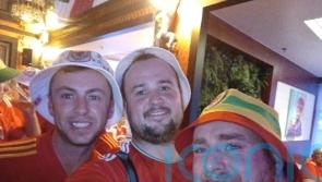 Fan flies last minute to watch Wales in World Cup – without telling girlfriend