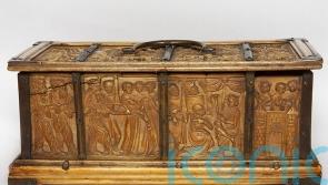 Rare ivory casket adorned with medieval romantic scenes at risk of leaving UK