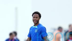 Raheem Sterling trains with England on eve of France quarter-final
