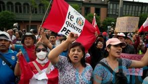 Peru president gives in to protesters’ demands and proposes to move up elections