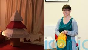 Mum-of-two makes Christmas tree and all other festive decorations out of cardboard