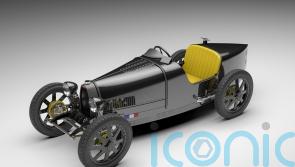 The Bugatti Baby II Carbon Edition is a high-tech scale car inspired by the W16 Mistral